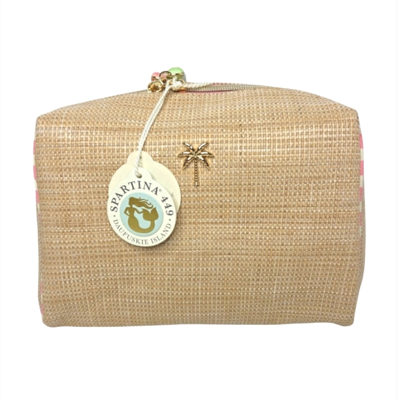 Spartina 449 Handbags - Spartina 449 Boho Large Cosmetic Pouch Palm Tree NEW